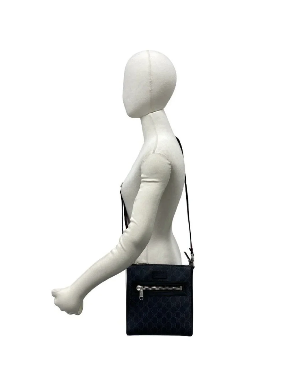 Gucci Sherry Line GG Supreme Small Messenger Leather Polyurethane Shoulder Bag